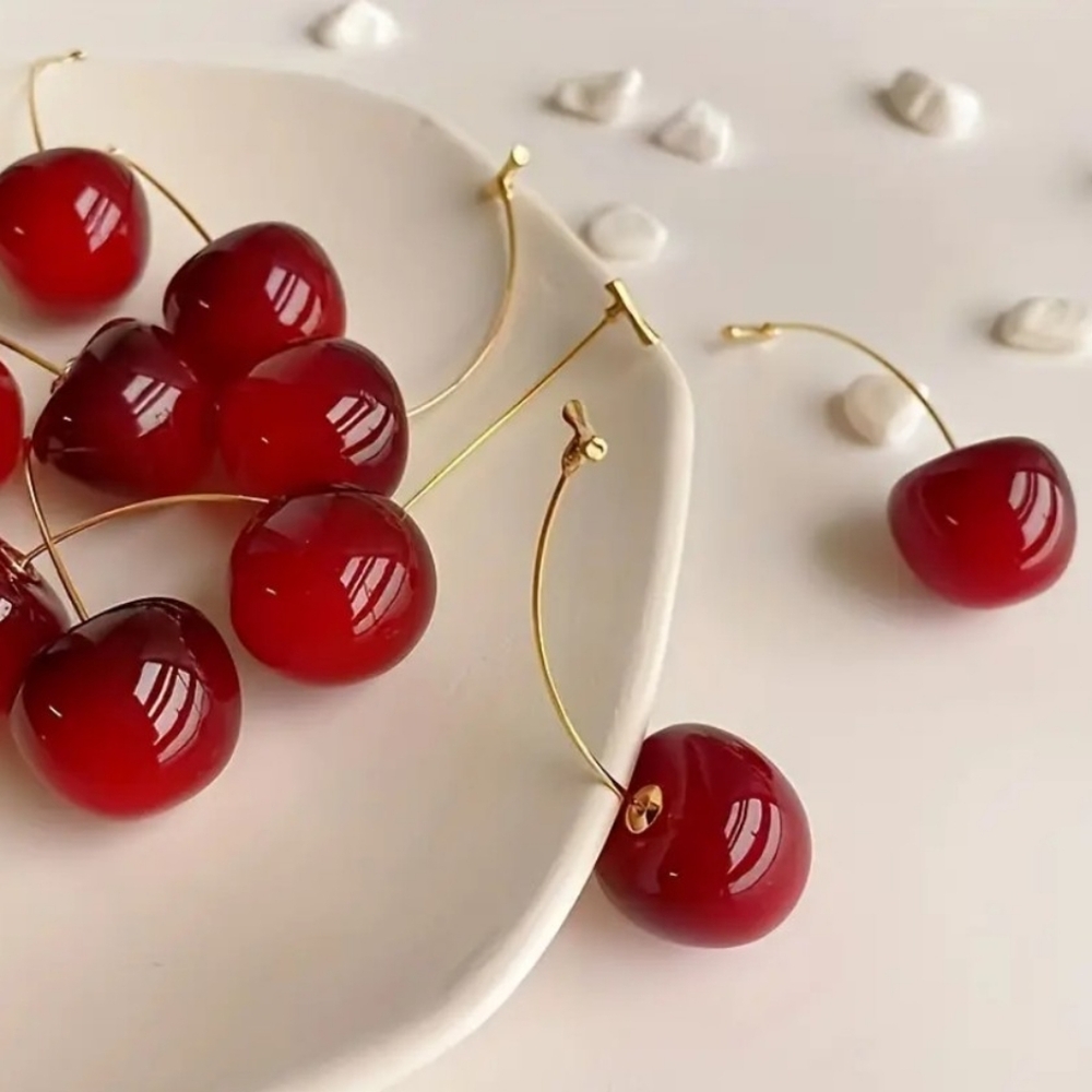 🌻3 For $15🌻 Morello Cherry Drop Earrings
